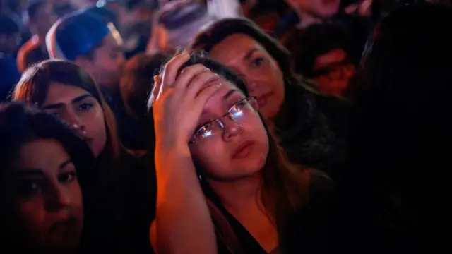 Jóvenes chilenos partidarios de Beatriz Sánchez.