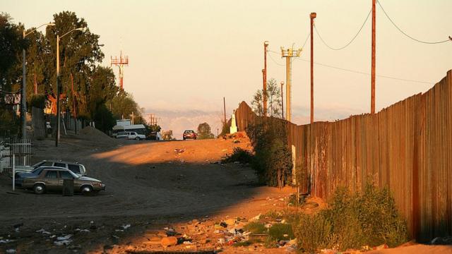 La frontera entre México y EE. UU.