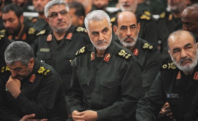 قاسم سليماني، في أحد اجتماعات الحرس الثوري الإيراني