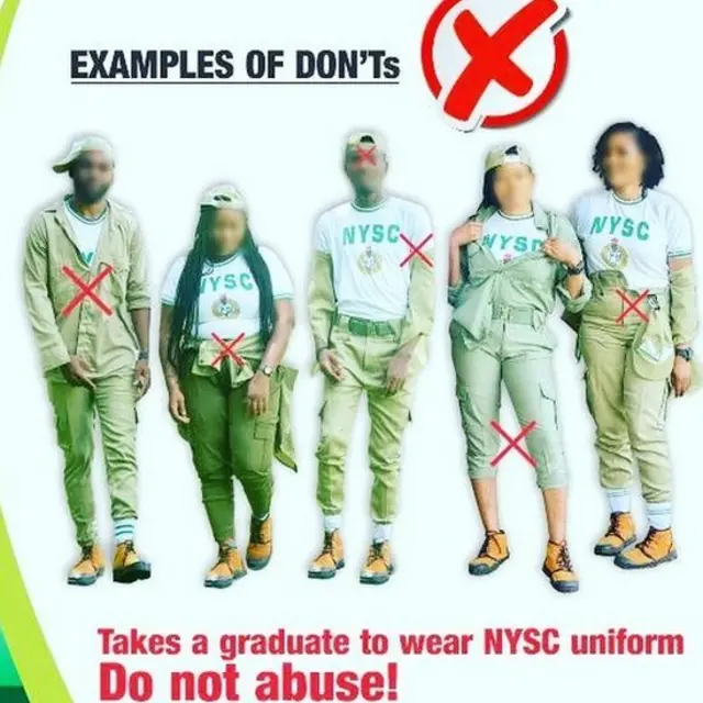 Abuse of NYSC dress code