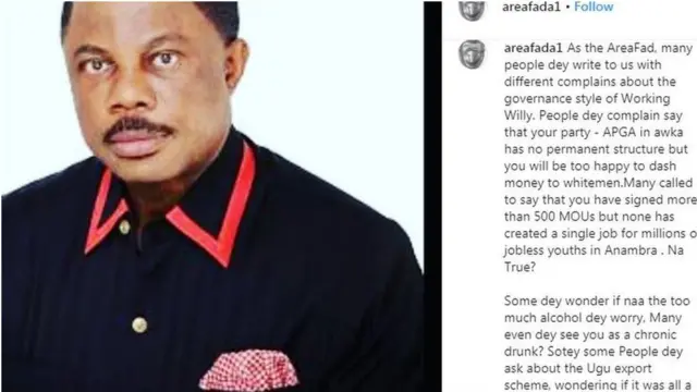 Ihe Charly Boy dere maka Willy Obiano