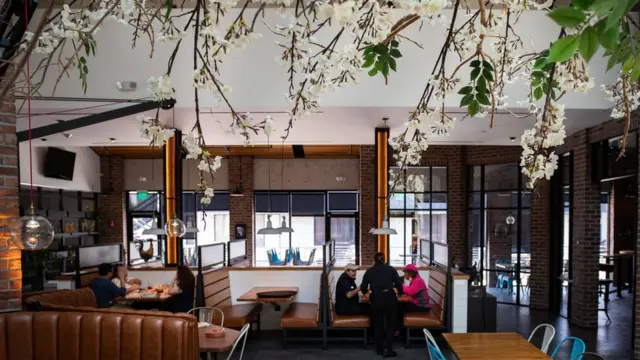 Un restaurante mexicano en Downey.