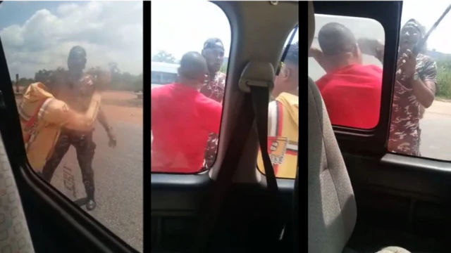 Di video show wia di police officer slap di young passenger