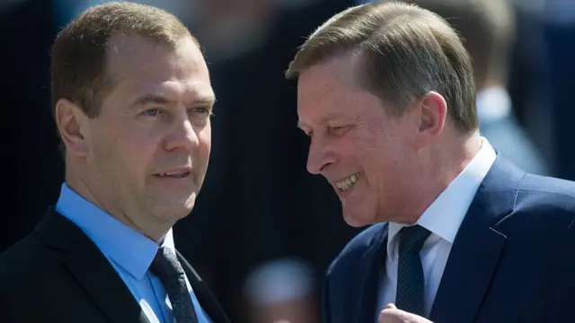 Дмитрий Медведев и Сергей Иванов