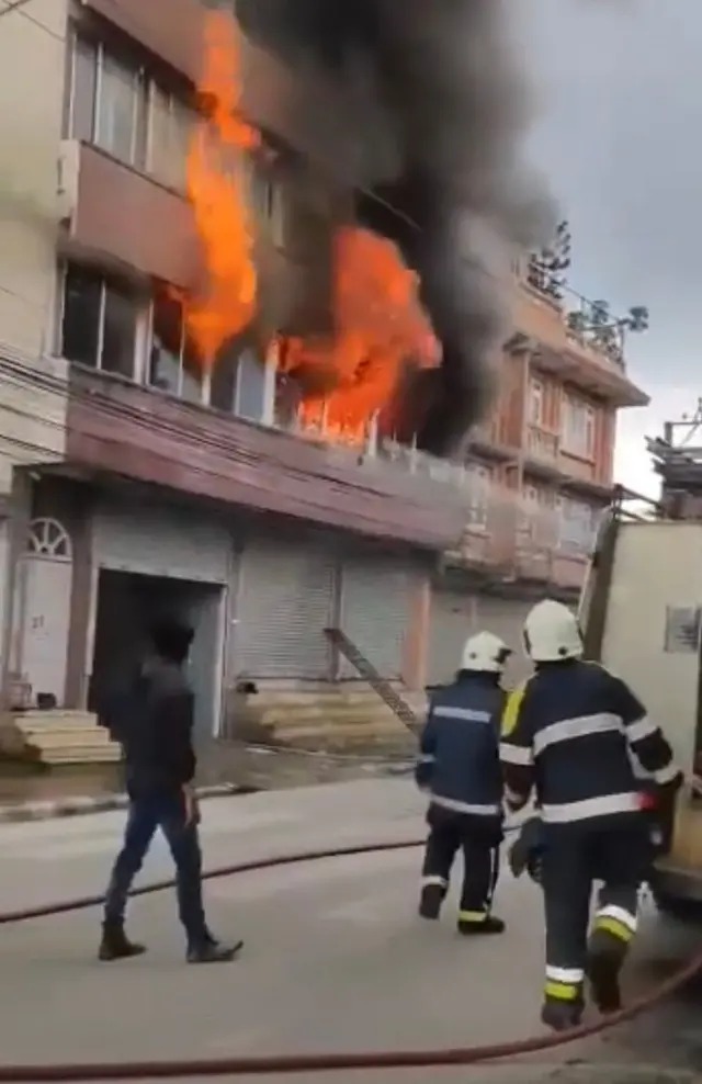 टेकुको आगलागी