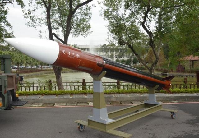 台灣中山科學研究院表示，"天弓三型"飛彈已經量產。