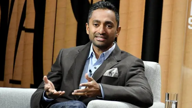 Former Facebook oga Chamath Palihapitiya dey talk to people for conference.