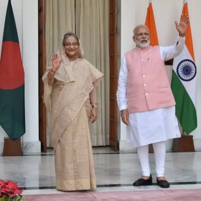 शेख़ हसीना और नरेंद्र मोदी