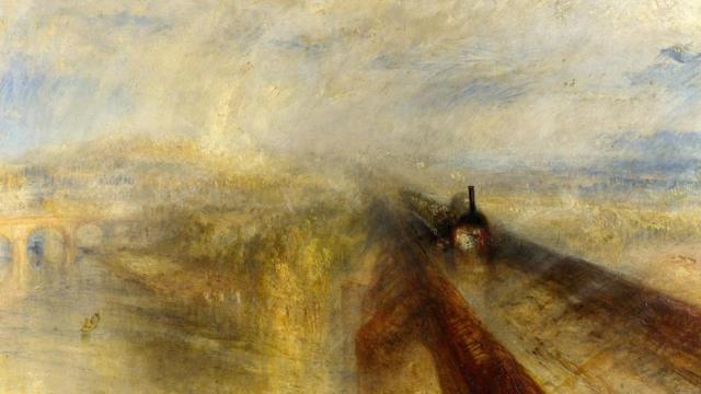 特纳在创作《雨，蒸汽和速度——西部大铁路》（1844年）时使用了一种叫做"印度黄"的颜料。