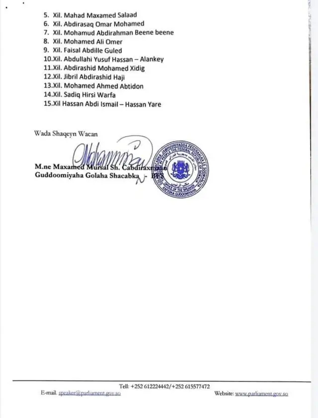 Golaha Shacabka Soomaaliya