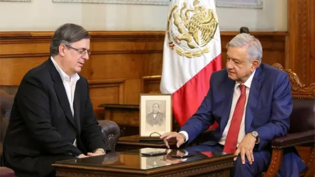 Ebrard y López Obrador