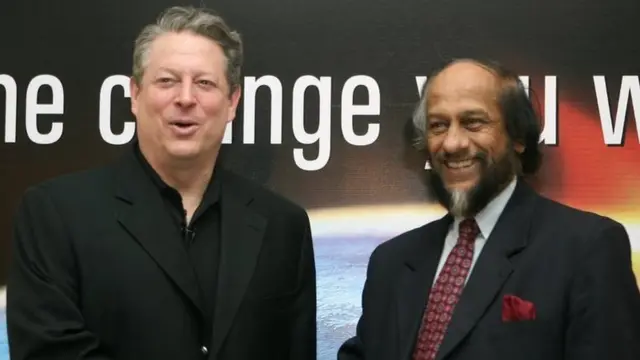 पूर्व अमरीकी उप राष्ट्रपति अल गोर के साथ आरके पचौरी