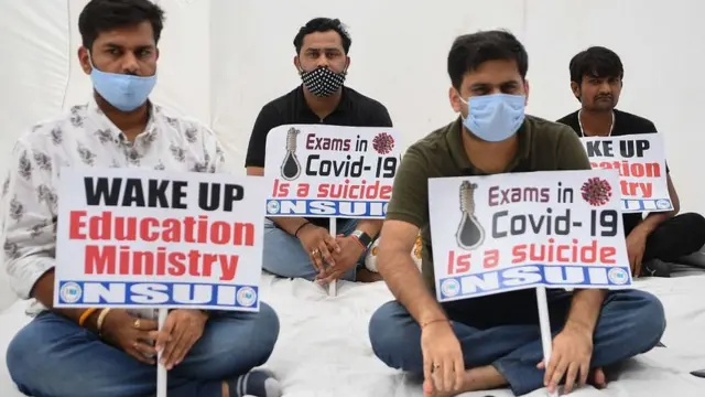 ন্যাশানাল স্টুডেন্টস ইউনিয়ন অফ ইন্ডিয়া শিক্ষার্থীদের বিক্ষোভ - ২৬শে অগাস্ট ২০২০