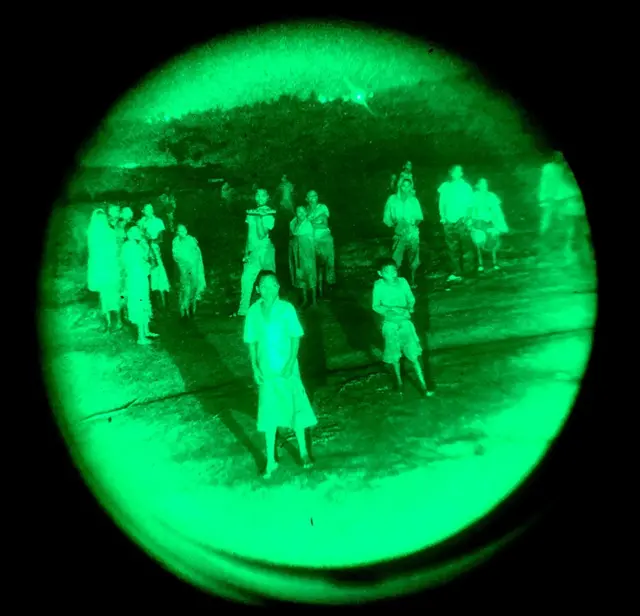 Des civils déplacés