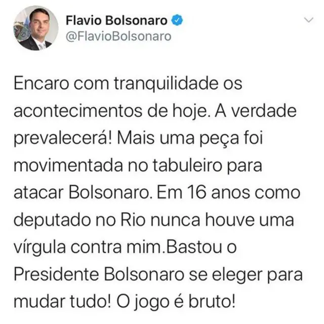 Tuítecaça niquel bar abiertoFlávio Bolsonaro