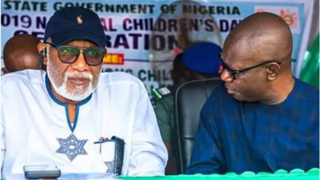 Gomina Rotimi Akeredolu ati igbakeji rẹ, Agboola Ajayi