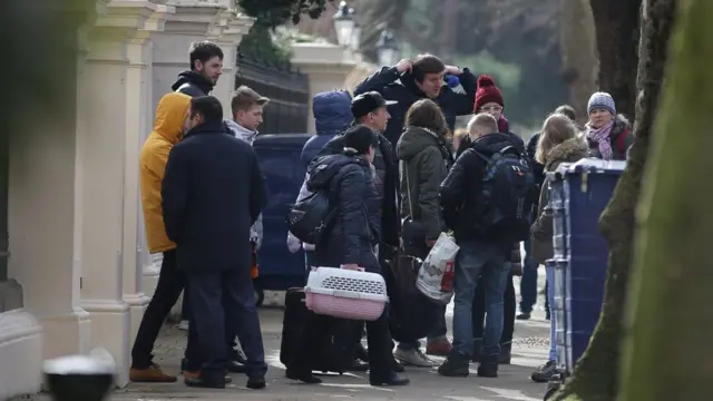 День прощания в российском посольстве в Лондоне 20 марта