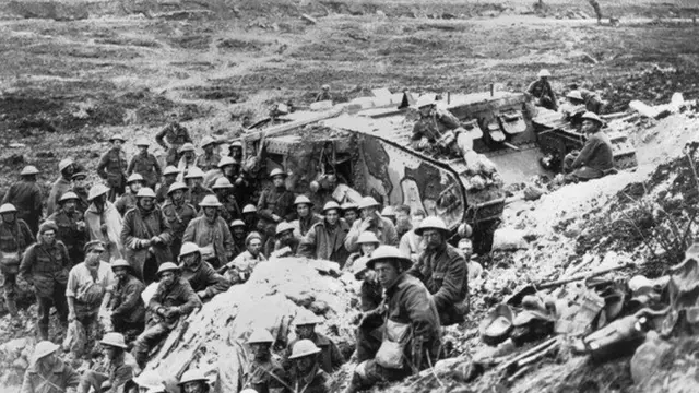 Tanque británico Mark I Foto: Underwood Archives/Getty Images