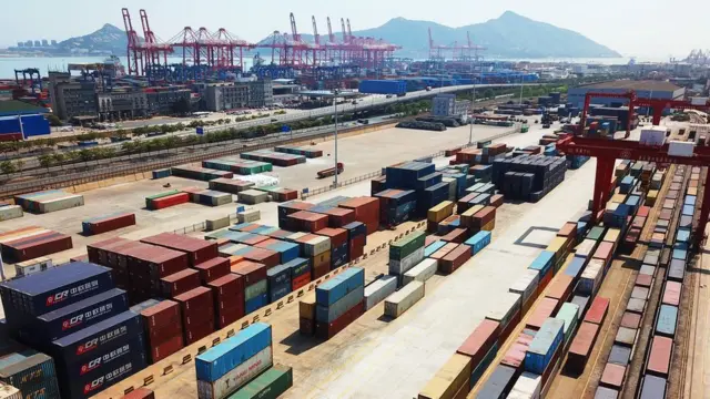 Terminal de contenedores en China