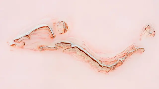 Foto aérea del lago Eyre