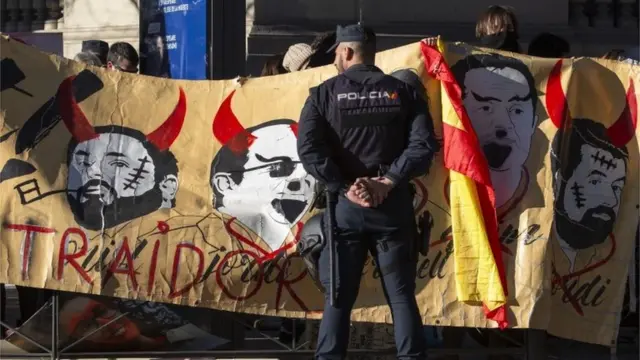 Демонстранты в Мадриде