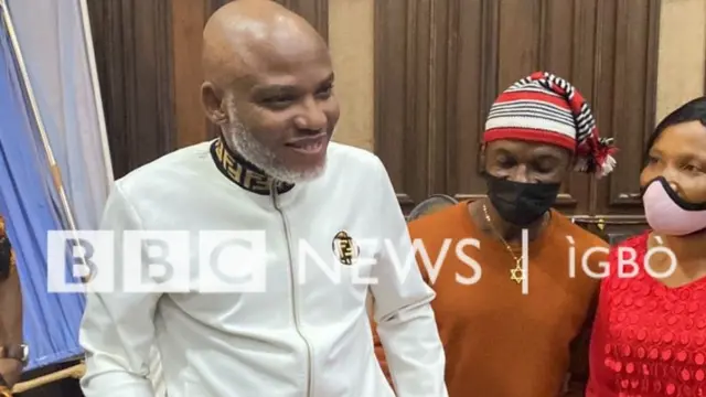 Nnamdi Kanu n'ụlọikpe Abuja n'ụbọchị Jenuwari 18, 2022