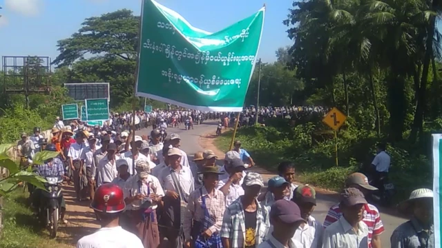 သာယာဝတီ လယ်သမား ဆန္ဒပြ
