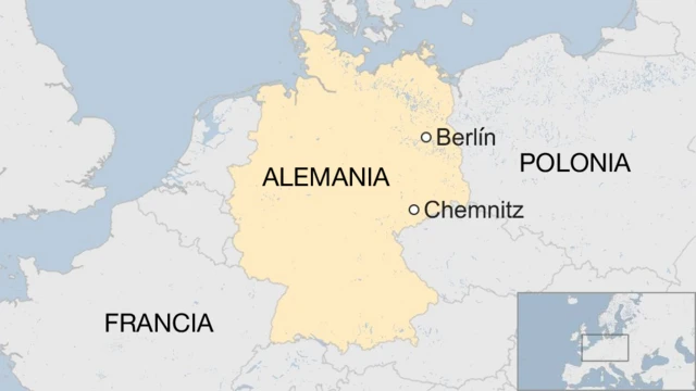 Mapa Chemnitz