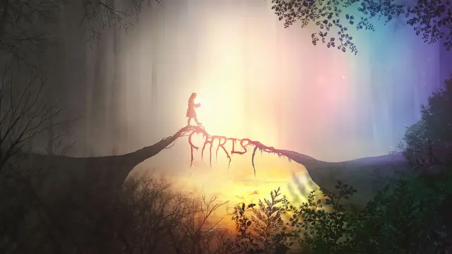 Imagen de una persona caminando sobre un puente que dice "Christ" o Cristo, en inglés.