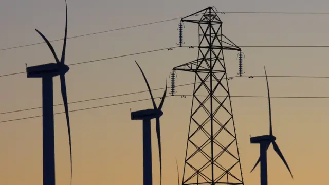 Dun Law wind farm near Edinburgh