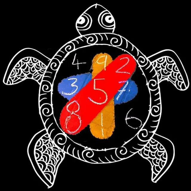 La tortuga con el cuadro mágico.