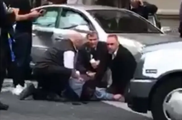 кадр из видео задержания подозреваемого