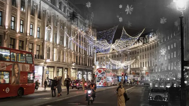 لندن میں برف باری