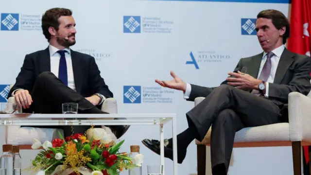 Pablo Casado y José María Aznar
