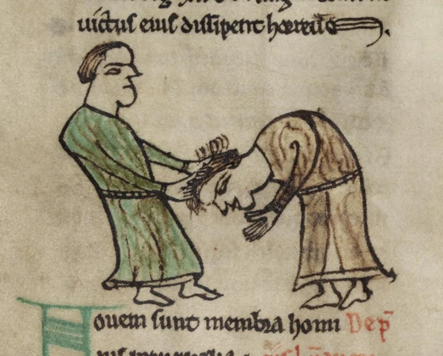 Иллюстрация к латинской версии свода законов Хивела Доброго