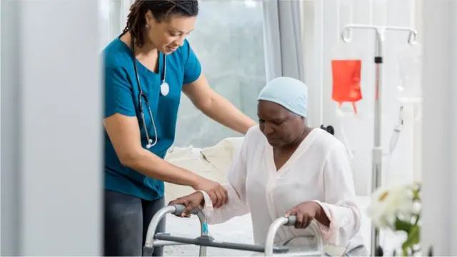 Paciente en el hospital