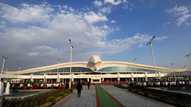 Aeropuerto de Ashgabat, Turkmenistán.