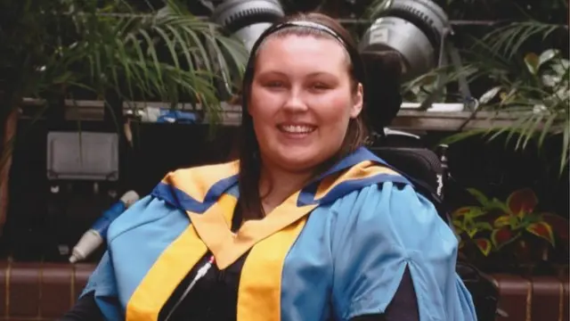 Lucy graduating with her honorary degree