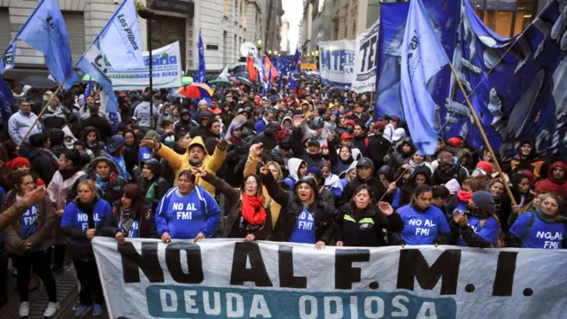 Protesta en Argentina