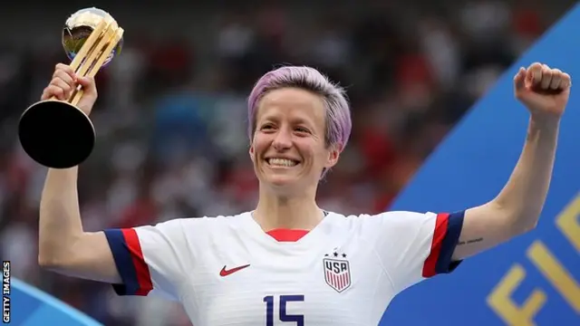 راپینو اخیرا با آمریکا برنده جام جهانی زنان شد