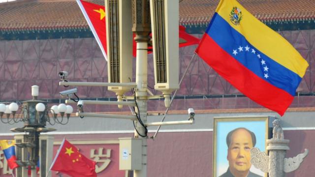 中國和委內瑞拉國旗