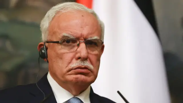 फ़लस्तीनी क्षेत्र के विदेश मंत्री रियाद अल-मलिकी