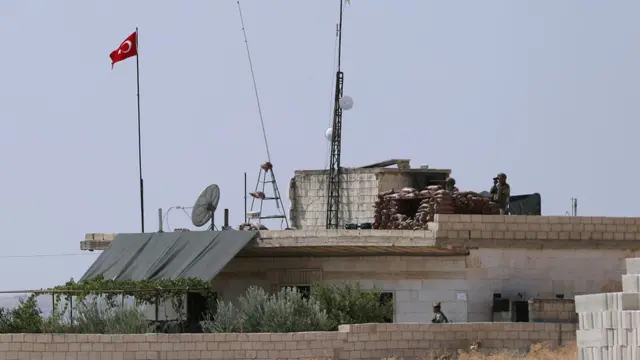 Türkiye'nin İdlib'deki gözlem noktalarından biri