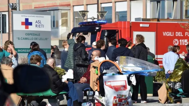 Pacientes en hospital de Rieti