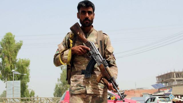 Афганский военный в Лашкаргахе