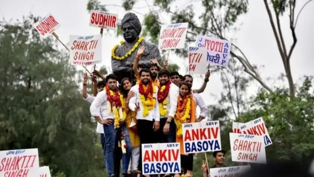 दिल्ली विश्वविद्यालय छात्रसंघ चुनावों में एबीवीपी का दबदबा रहा है