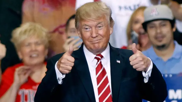 Donald Trump en un mitin en Phoenix el 22 de agosto de 2017