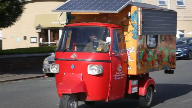 Naveen Rabelli's tuk tuk in Dover