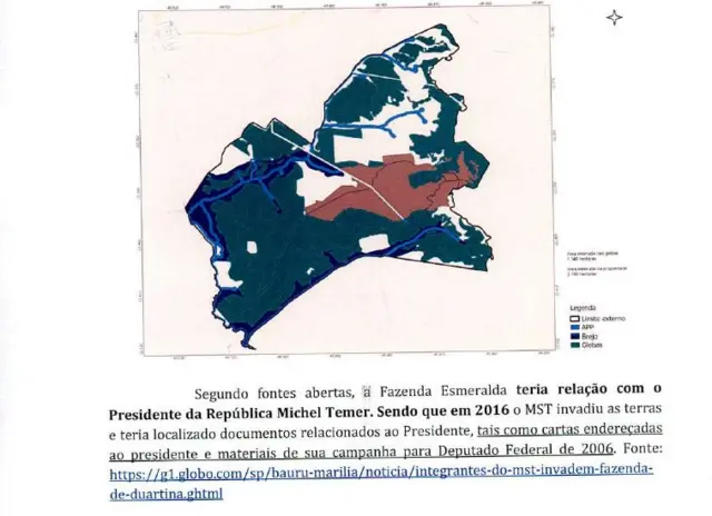 Trecho de relatório da PF