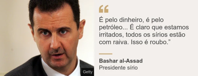 Declaraçãocasino eu onlineBashar al-Assad sobre petróleo sírio